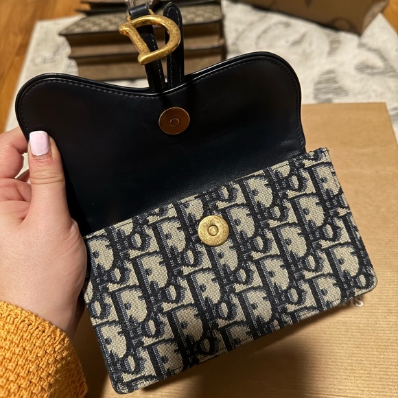 Dior Blue Oblique Saddle Belt Bag - Picture 3 of 7